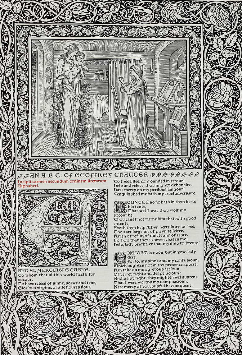 Doppelseite: The Works of Geoffrey Chaucer
