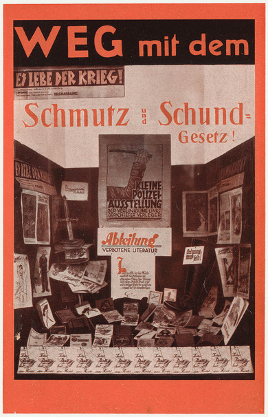 Umschlagtitelseite: Weg mit dem Schmutz- und Schundgesetz!