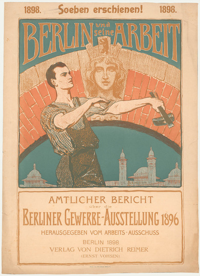 Poster: Berliner Gewerbe-Ausstellung (Great Industrial Exposition of Berlin) 1896