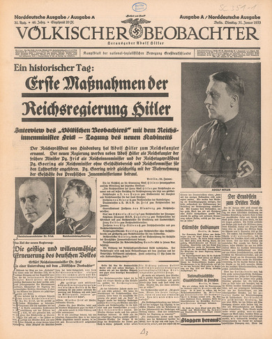 Title page: Völkischer Beobachter