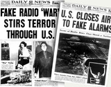 Zeitungsseiten: The War of the Worlds