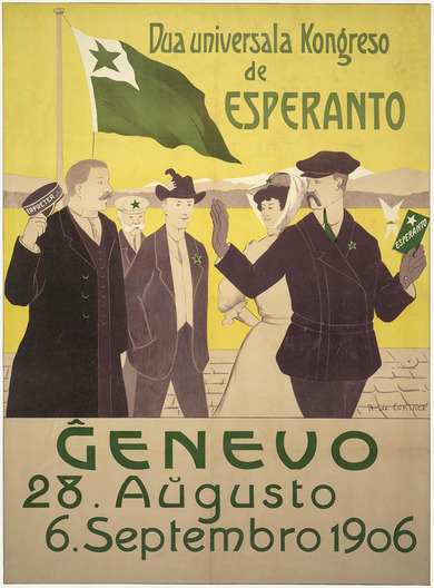 Plakat: Esperantokongress 1906
