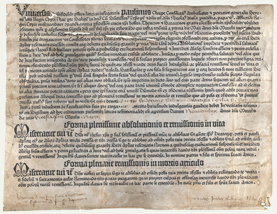 Document: letter of indulgence by Johannes de Ytsetein