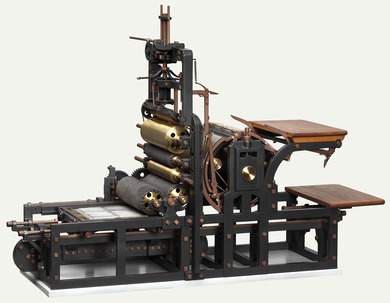 Object: model of a rapid press