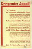Plakat: Dringender Appell! Plakat: Dringender Appell!